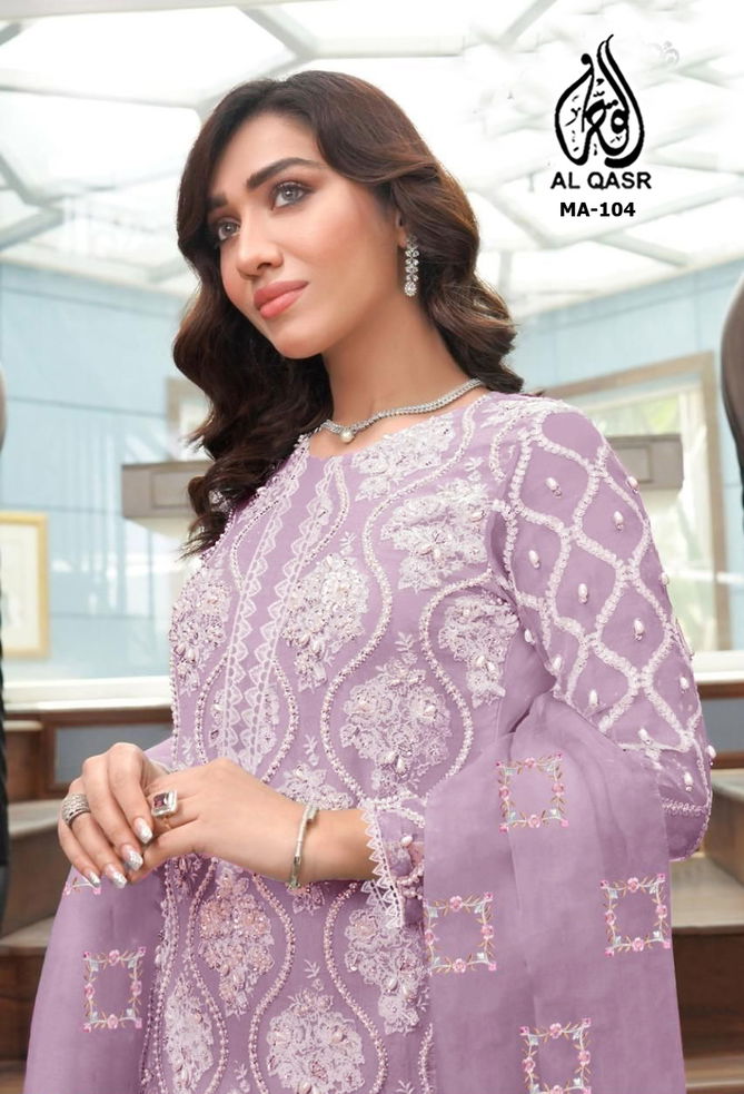 MA-104 AL-Qasr Georgette Kurti With Bottom Dupatta Wholesale In India